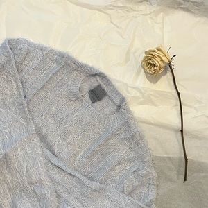 Fuzzy pastel Blue sweater